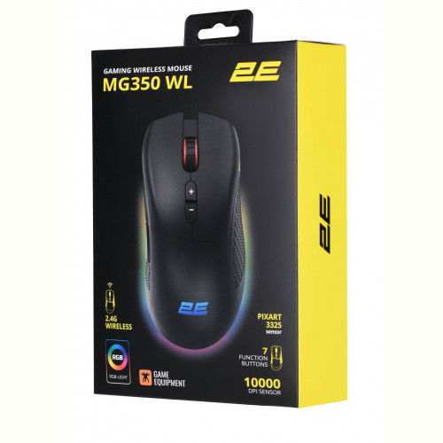 Миша бездротова 2E Gaming MG350 WL Black (2E-MG350UB-WL)