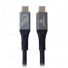 Кабель Cablexpert USB Type-C - USB Type-C (M/М), 100 Вт, 1.5 м, чорний (CCBP-USB3-CMCM100-1.5M)