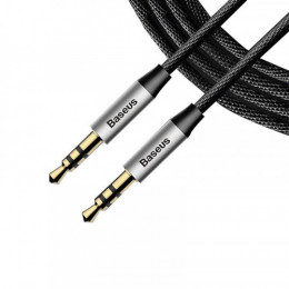Аудіо-кабель Baseus (CAM30-CS1) Yiven M30 3.5мм-M/3.5 мм-M, 1.5м, Silver/Black