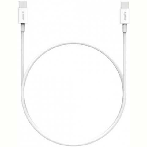 Кабель Orico USB Type-C - USB Type-C (M/M), 100W, 1 м White (CA913381)