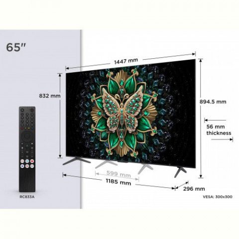 Телевiзор TCL 65C61K