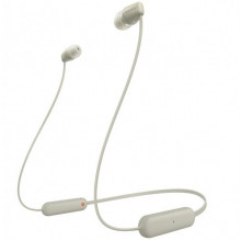 Навушники з мікрофоном Sony Sony WI-C100 Beige (WIC100C.CE7)