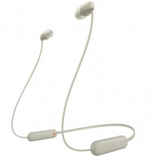 Навушники з мікрофоном Sony Sony WI-C100 Beige (WIC100C.CE7)