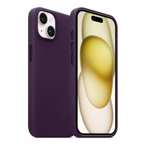 Чохол ArmorStandart FAKE Leather Case для Apple iPhone 15 Plus Deep Purple (ARM76296)