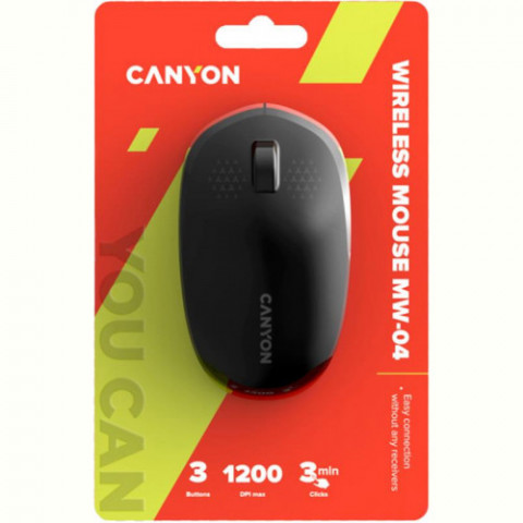 Миша бездротова Canyon MW-04 Bluetooth Black (CNS-CMSW04B)
