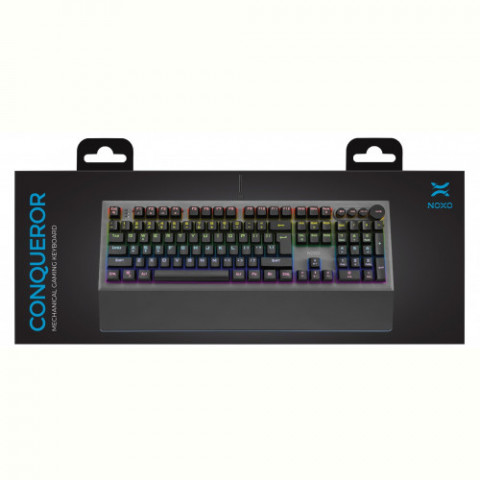 Клавіатура Noxo Conqueror Mechanical gaming keyboard, Blue Switches, Black (4770070882023)