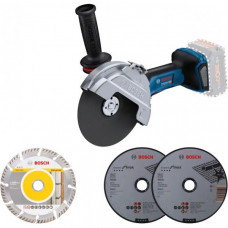 Шліфмашина кутова акумуляторна Bosch Professional GWS 182P 125мм 18В 2800-9000об/хв 1.7кг без АКБ та ЗП