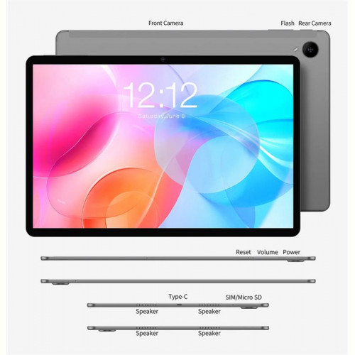 Планшетний ПК Teclast M40 Air 8/128GB 4G Dual Sim Space Gray (TLA001/KS10/TL-102783) з клавіатурою KS10