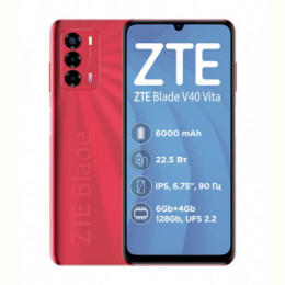 Смартфон ZTE Blade V40 Vita 6/128GB Dual Sim Red