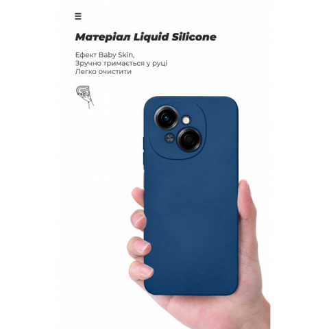 Чохол ArmorStandart ICON для Tecno Spark Go 1 (KL4) Camera cover Dark Blue (ARM81216)