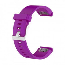 Ремінець для Garmin QuickFit 20 Smooth Silicone Band Purple (QF20-SMSB-PURP)