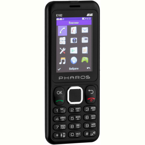 Мобiльний телефон 2E E182 Dual Sim Black (688130245234)