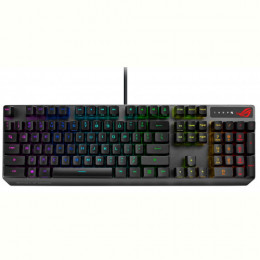 Клавiатура Asus ROG Strix Scope LED 104key RX Red USB UKR Black (90MP0240-BKMA00) 