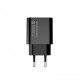 Мережевий зарядний пристрій ColorWay (1USB Type-C PDx3A) Black (CW-CHS026PD-BK)