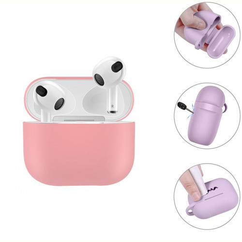 Чохол для навушників BeCover для Apple AirPods (3nd Gen) Grapefruit-Pink (707231)