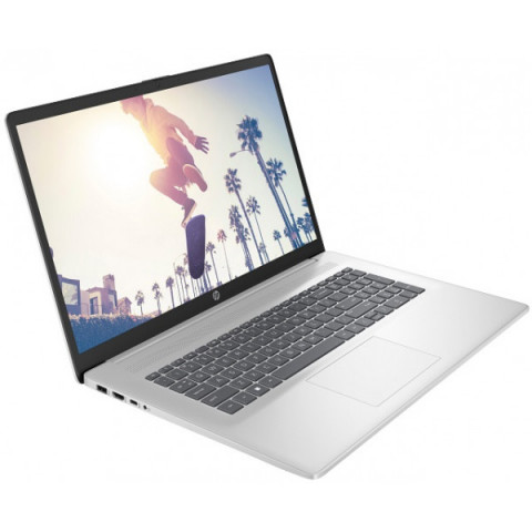 Ноутбук HP 17-cn4042ua 17.3" FHD IPS AG, Intel 5-120U, 16GB, F1TB, UMA, DOS, сріблястий