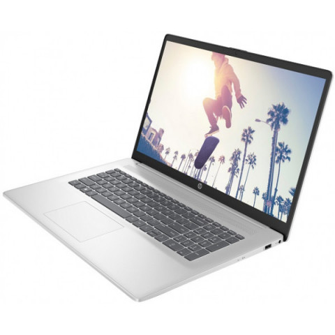 Ноутбук HP 17-cn4042ua 17.3" FHD IPS AG, Intel 5-120U, 16GB, F1TB, UMA, DOS, сріблястий