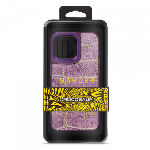 Чохол Harder Crocosaur для Apple iPhone 15 Pro Max Purple (ARM76710)