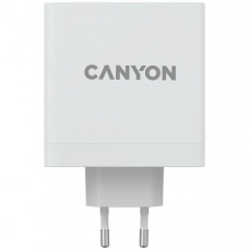 Мережевий зарядний пристрій Canyon H-140-01 GaN PD 140W QC 3.0 30W White (CND-CHA140W01)