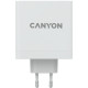 Мережевий зарядний пристрій Canyon H-140-01 GaN PD 140W QC 3.0 30W White (CND-CHA140W01)