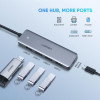 Концентратор USB Type-C Ugreen 4xUSB 3.0, Gray (70336)