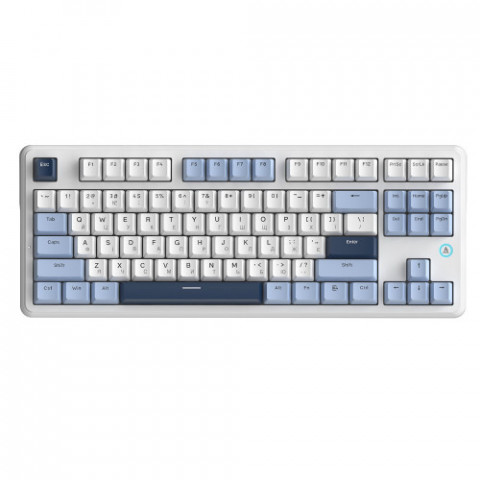 Клавіатура Ajazz AK870 V2 Flying Fish Switch White USB-C (AK870-V2-FF-BWB)
