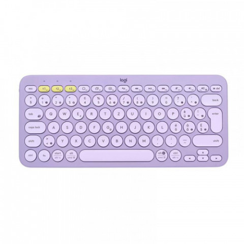 Клавіатура бездротова Logitech K380 Multi-Device Bluetooth Lavender Lemonade (920-011166)