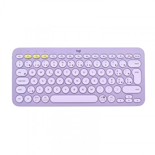 Клавіатура бездротова Logitech K380 Multi-Device Bluetooth Lavender Lemonade (920-011166)