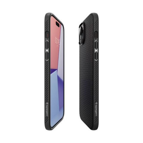 Чохол Spigen Liquid Air для iPhone 15 Plus Matte Black (ACS06650)