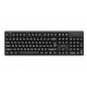 Клавіатура мембранна 2E KS131 104key, USB-A, EN/UK, чорний