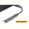 Концентратор USB 3.0 Frime 1хUSB3.0 3хUSB2.0 Silver (FH-20152)