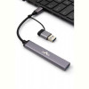 Концентратор USB 3.0 Frime 1хUSB3.0 3хUSB2.0 Silver (FH-20152)