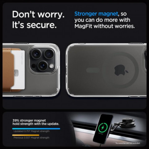 Чохол-накладка Spigen Ultra Hybrid MagFit для Apple iPhone 15 Pro Graphite (ACS06716)
