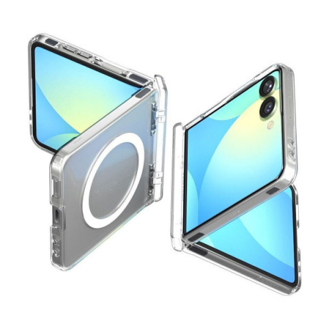 Чохол Spigen Ultra Hybrid Pro MagSafe для Samsung Galaxy Flip 7 Clear White (ACS09559)