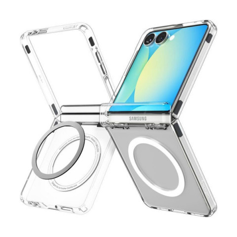Чохол Spigen Ultra Hybrid Pro MagSafe для Samsung Galaxy Flip 7 Clear White (ACS09559)