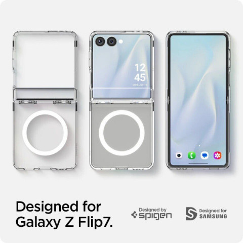 Чохол Spigen Ultra Hybrid Pro MagSafe для Samsung Galaxy Flip 7 Clear White (ACS09559)