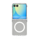 Чохол Spigen Ultra Hybrid Pro MagSafe для Samsung Galaxy Flip 7 Clear White (ACS09559)