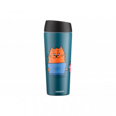 Термокухоль Ardesto Coffee time Red Cat, 450мл, нержавіюча сталь, синій