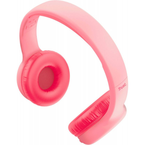 Навушники On-ear Trust Nouna Kids, Wireless, Mic, Рожевий
