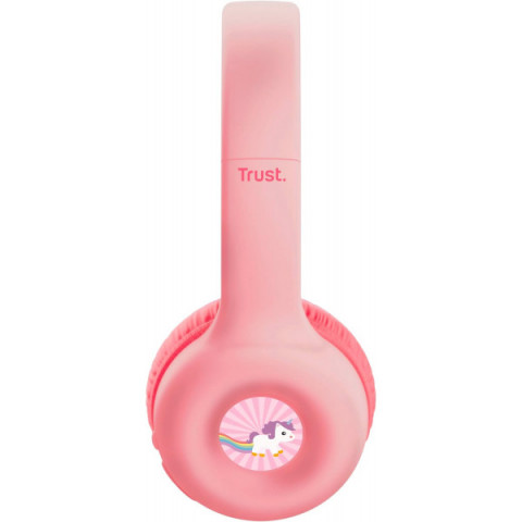 Навушники On-ear Trust Nouna Kids, Wireless, Mic, Рожевий