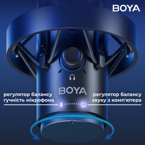 Бездротовий конденсаторний мікрофон BOYA K5-02 RGB Black Купити в Україні