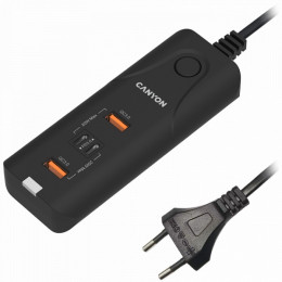 Мережевий зарядний пристрій Canyon H-10 Wall charger (CNE-CHA10B)