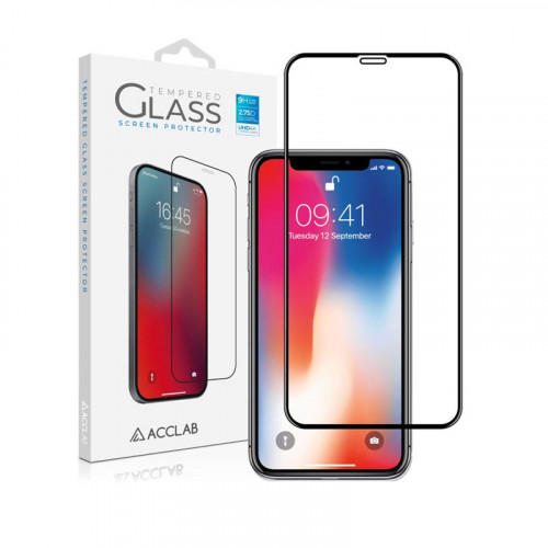 Захисне скло ACCLAB Full Glue для Apple iPhone 11 Pro/X/XS Black (1283126508189)