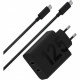 Зарядний пристрій Motorola 125W Black + кабель Type-C (PG38C06632)