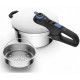 Скороварка Tefal Secure Trendy, 4л, з паровим кошиком, нержавіюча сталь, пластик