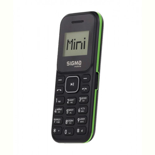 Мобiльний телефон Sigma mobile X-style 14 Mini Dual Sim BlackBlack/Green