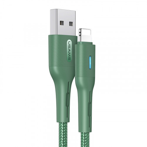 Кабель Usams US-SJ424 USB - Lightning, 0.6 м, Green (SJ424USB03)