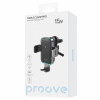 Автомобільний тримач з Бездротовим ЗП Proove Triple Clamp Pro 15W metal gray Купити в Україні