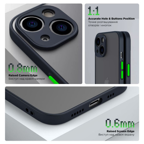 Чохол ArmorStandart Frosted Matte для Realme C51 / C53 / Note 50 Navy Blue (ARM72390)