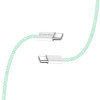 Кабель ColorWay USB Type-C + USB Type-C (M/M), 3.0 А, 1 м, Green (CW-CBPDCC061-G)